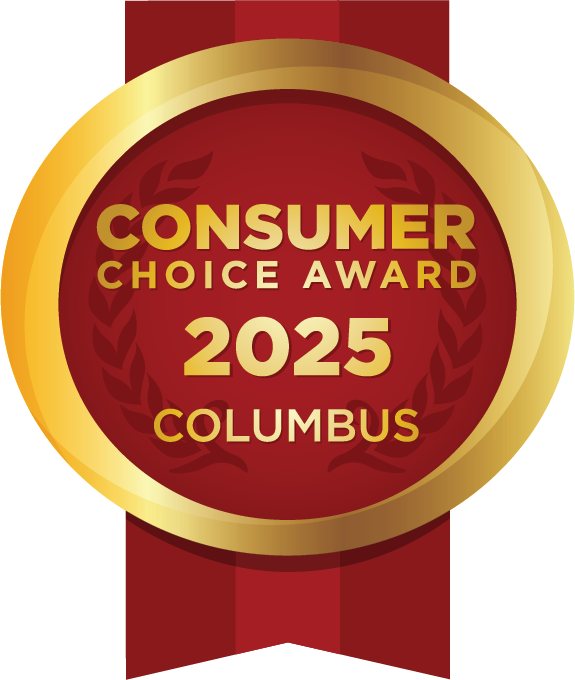 Badge for Columbus's 2025 Consumer Choice award.