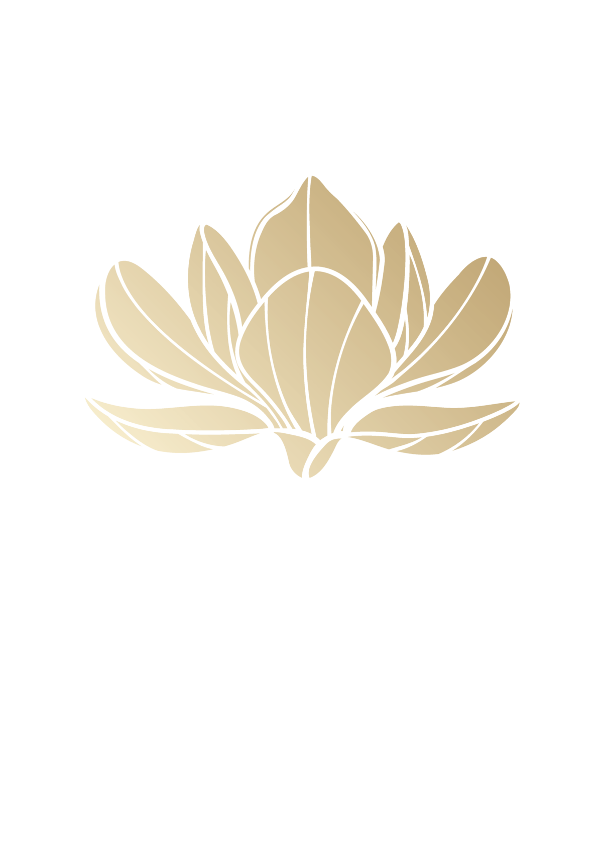 The Magnolia restaurant icon with a cream magnolia flower outlined in navy inside a geometric frame for Ridgemere Senior Living.